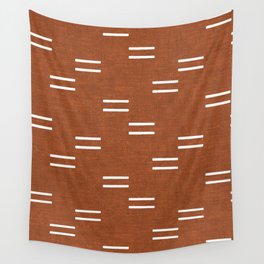 double dash - burnt orange Wall Tapestry