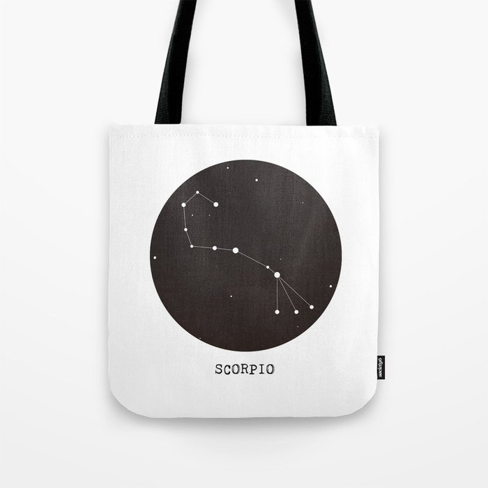 Scorpio Star Constellation Tote Bag