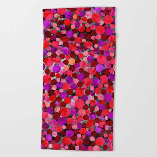 Confetti Pattern 06 Beach Towel