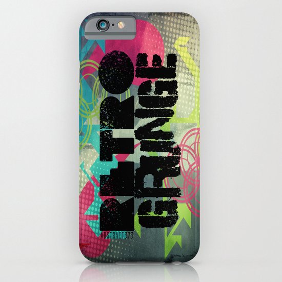 Abstract373 Retro Grunge iPhone & iPod Case