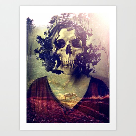 Miss Skull Art Print