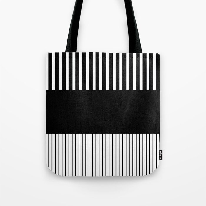 Colour Pop Stripes - White Tote Bag by LAEC | Society6