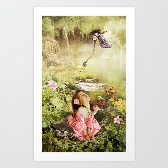 Fairy Mirabell And The Golden Key Art Print