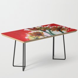 Red Red Flowers Coffee Table