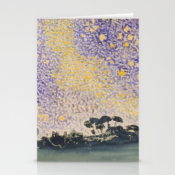 Landscape with Sky and Stars by Henri-Edmond Cross  Stationery Cards