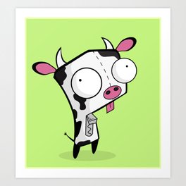 Cow Gir Art Print