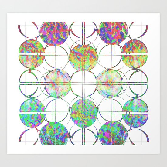Refraction Tiles Art Print