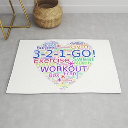 Love to Exercise & Work Out - Workout Love Rug