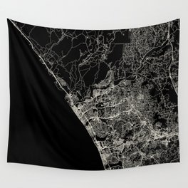 Oceanside, USA - City Map Wall Tapestry