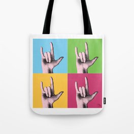 "I love you" in sign language Tote Bag