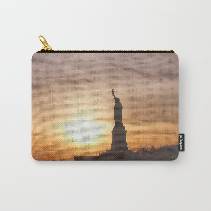 Lady at Sunset Carry-All Pouch