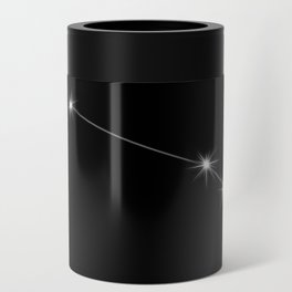 Zodiac Constellation - Aries on black Can Cooler