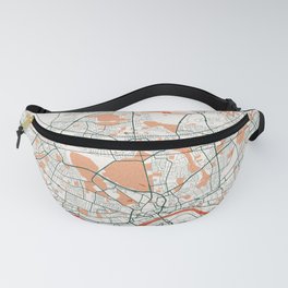 Newcastle upon Tyne City Map of England - Bohemian Fanny Pack | Landscape, Graphicdesign, Map, Travel, Bohemian, Street, Boho, England, Floral, Newcastleupontyne 