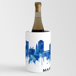 Maastricht Netherlands Skyline Blue Wine Chiller