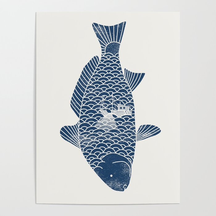 Fishing in a fish 2 Poster