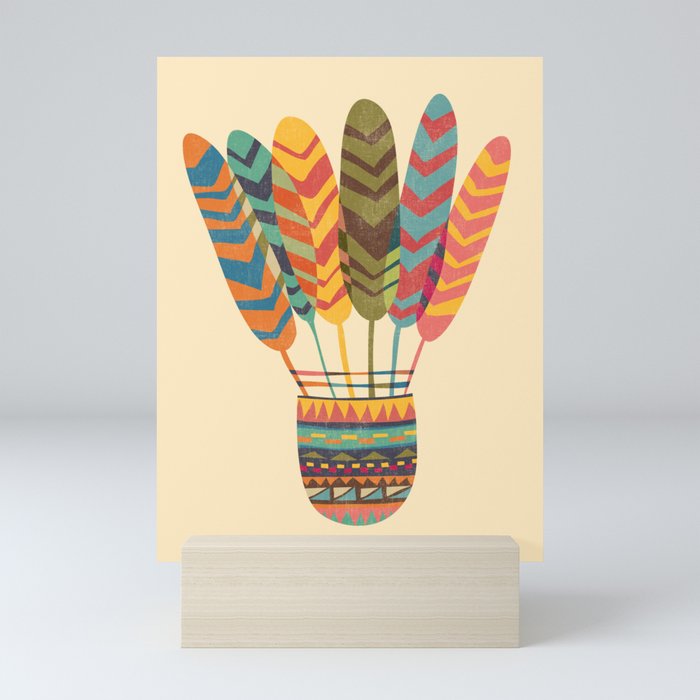 Rustic shuttlecock Mini Art Print