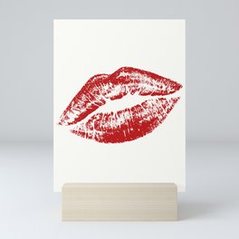 Lipstick Kiss Mini Art Print