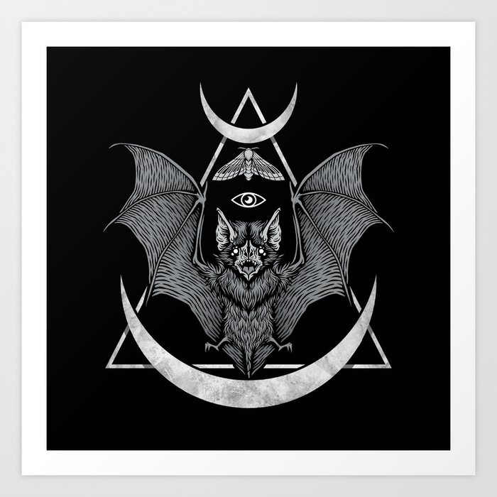 Occult Bat Art Print