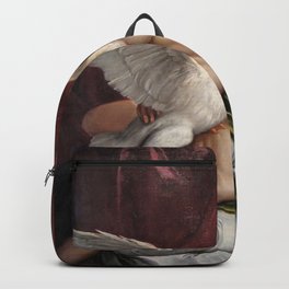 Paolo Veronese - Leda and the Swan Backpack | Wallart, Illustration, Frame, Leda, Painting, Old, Artprint, Vintage, Mythologicalpaint, Decor 