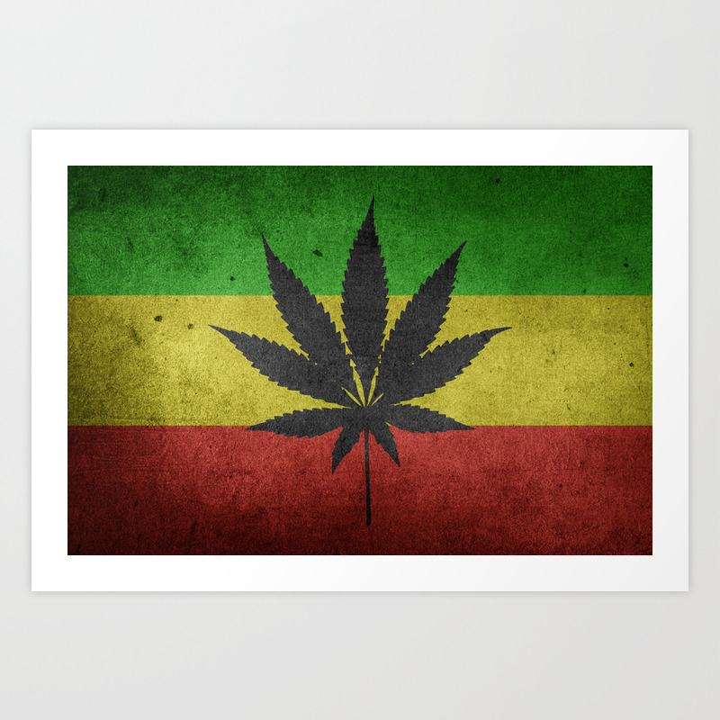 Weed Cannabis Rasta Jamaica Hemp Flag Free Shipping Size 3X5FT 90x150cm 