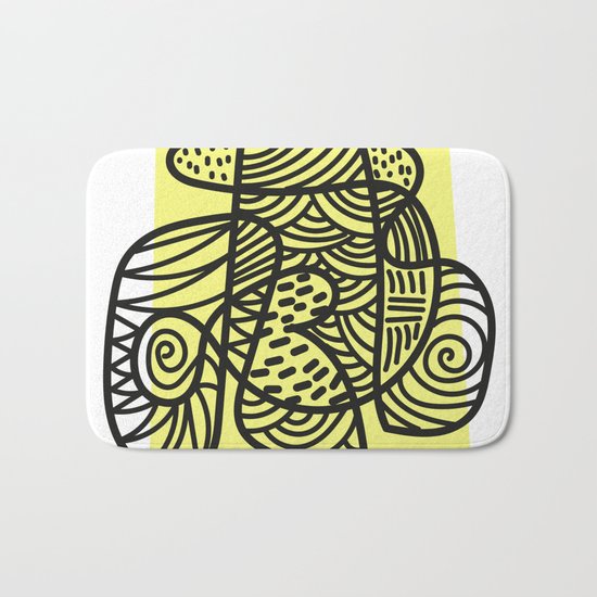 A Lot Of Lines Bath Mat