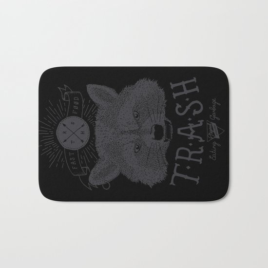 Eating trash Bath Mat