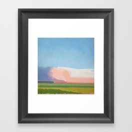 Abstract Evening Landscape  Framed Art Print