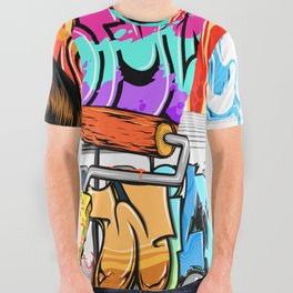 graffity style All Over Graphic Tee