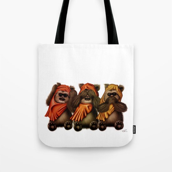 STAR WARS The Three Wise Ewoks Tote Bag