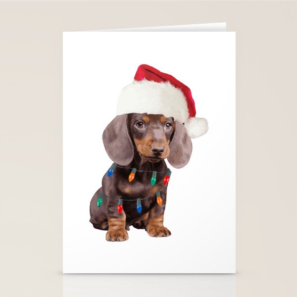dachshund santa hat