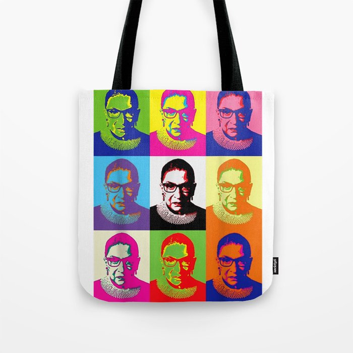 Notorious Ruth Bader Ginsburg - RBG (color block) T-Shirt Tote Bag