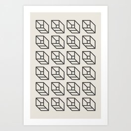 Cube Pattern Art Print