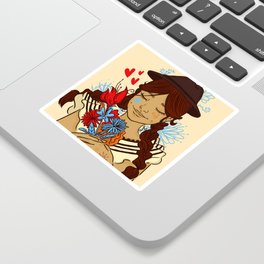 Colombian Country girl Sticker