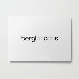 David Berglas Metal Print | Abstract, Illustration, Vector, Typography 
