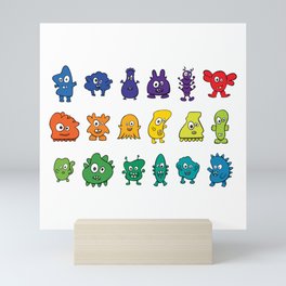 Lil' Monsters Family Mini Art Print