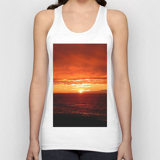 Sun Sets on the Mighty Saint-Lawrence Unisex Tank Top
