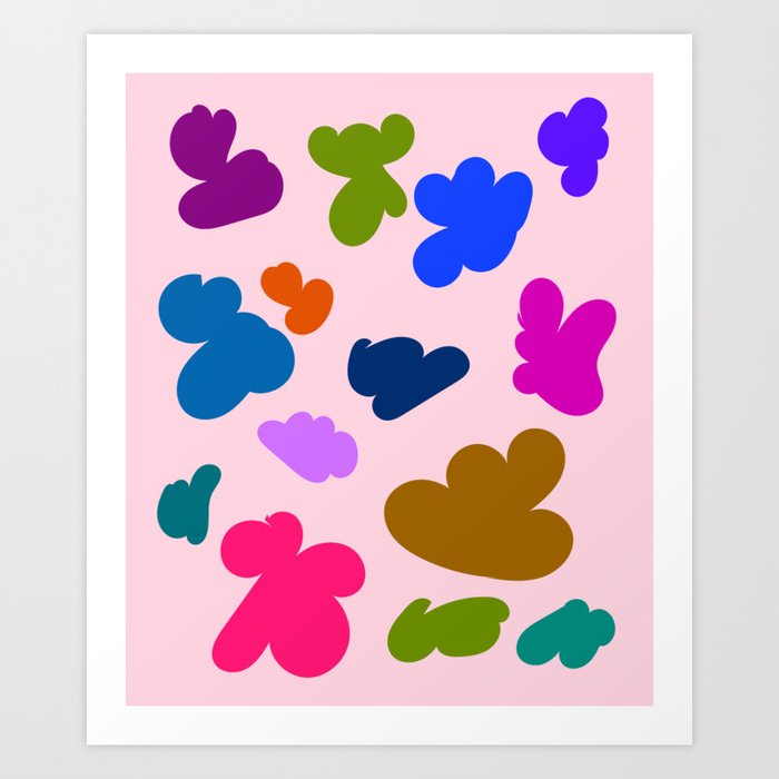 9  Henri Matisse Inspired 220527 Abstract Shapes Organic Valourine Original Art Print