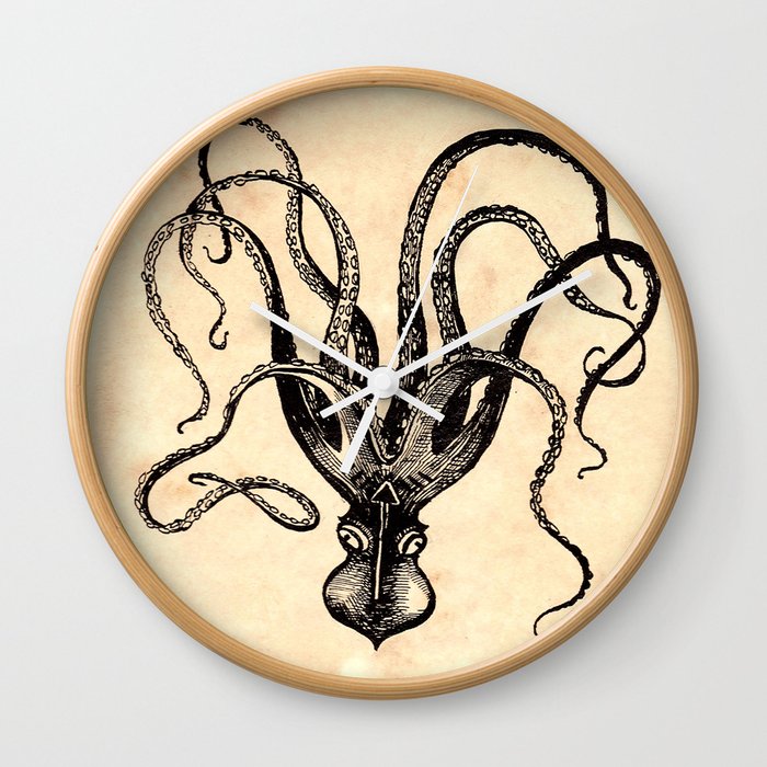 Curious Creatures I Wall Clock