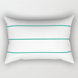 Green and White Stripe Pattern Pairs Dunn and Edwards 2022 Trending Color Rain Forest DE5684 Rectangular Pillow