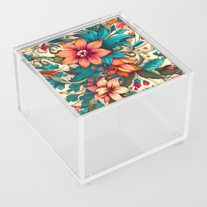 Floral Interior Design - Transform Your Space with Nature's Elegance Acrylic Box