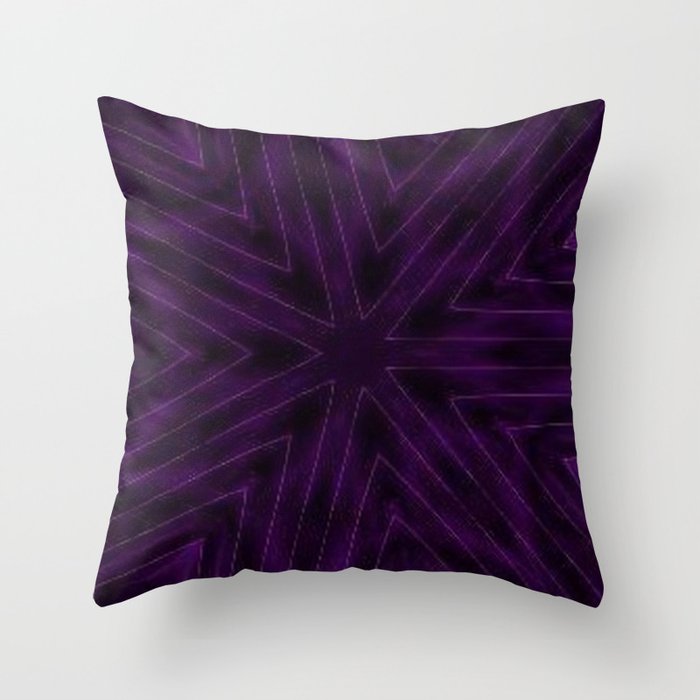 Eggplant Purple Throw Pillow