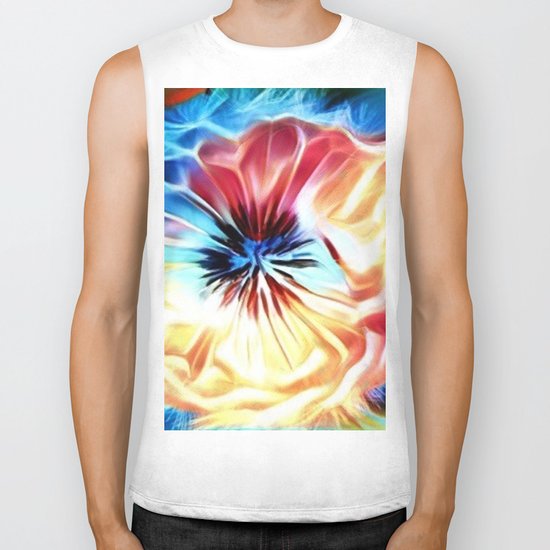 Circular Abstract Rainbow Biker Tank