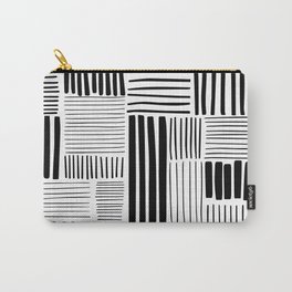 Black and White Abstract Pattern Carry-All Pouch | Illustration, Vectorshapes, Minimalism, Memphis, Strokes, Curated, Trend, Blackandwhite, Stripepattern, Fashiondesign 