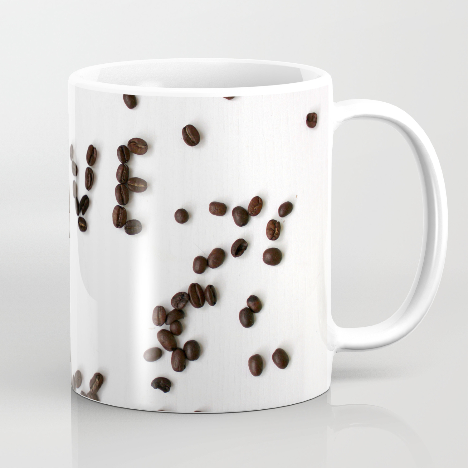 Coffee Beans Spell Love Coffee Mug