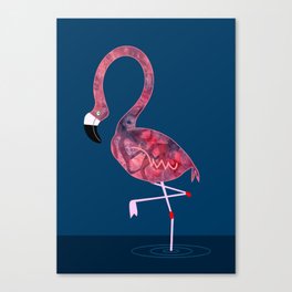 Flamingo blue Canvas Print