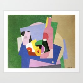 Georges Valmier Still life with bottle Art Print