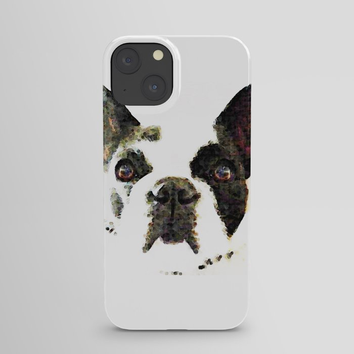 French Bulldog Art - High Contrast Painting by Sharon Cummings iPhone Case