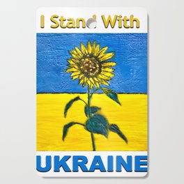 I Stand With Ukraine Wht Cutting Board