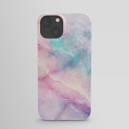 Iridescent marble iPhone Case