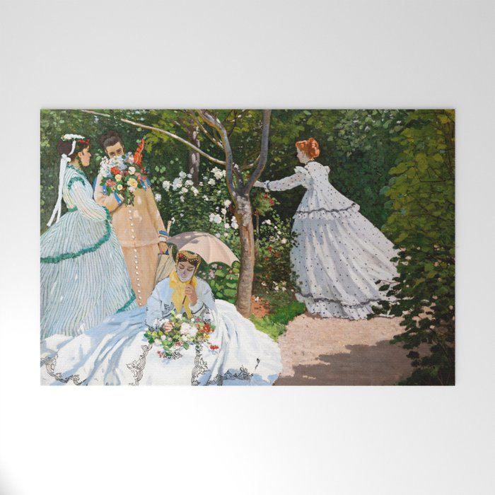 Claude Monet - Women in the Garden Welcome Mat